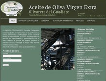 Tablet Screenshot of olivareradelguadiato.com